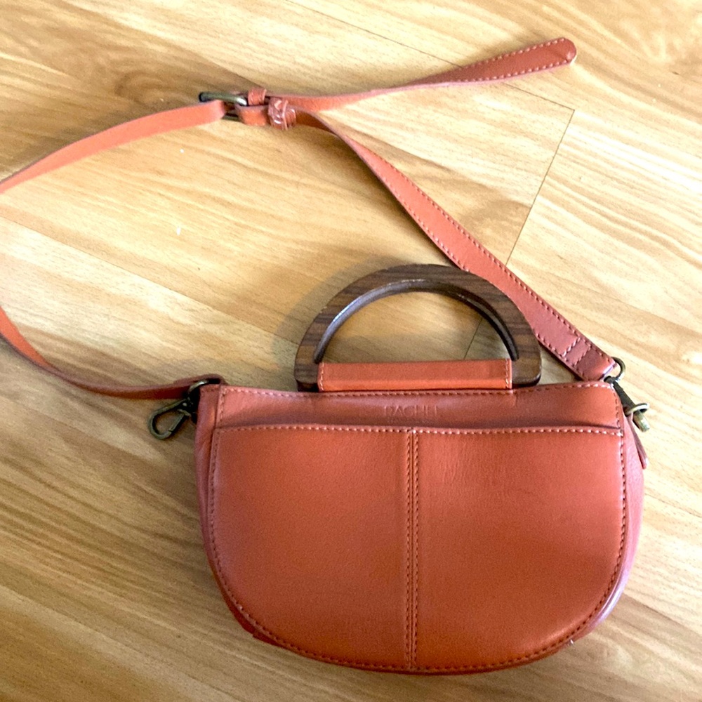 Rachel Roy crossbody hang bad with wooden handles